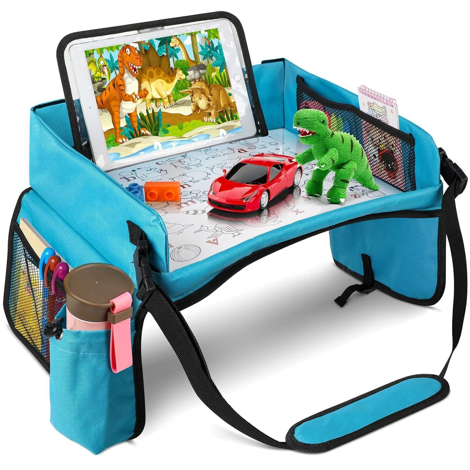Portable Kids Car Tray – Travel Snack & Play Tray