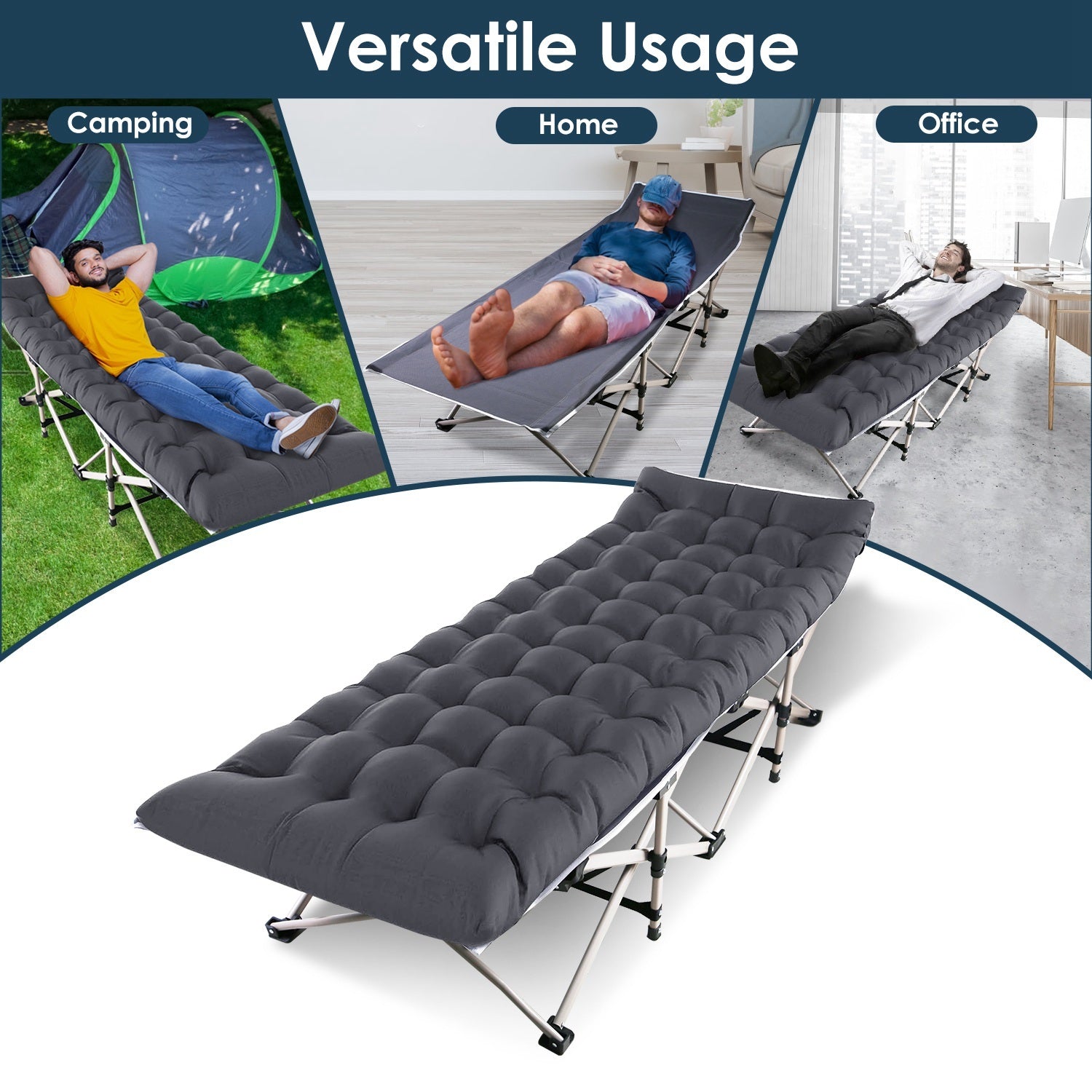 Portable Folding Camping Cot – Lightweight Travel Bed