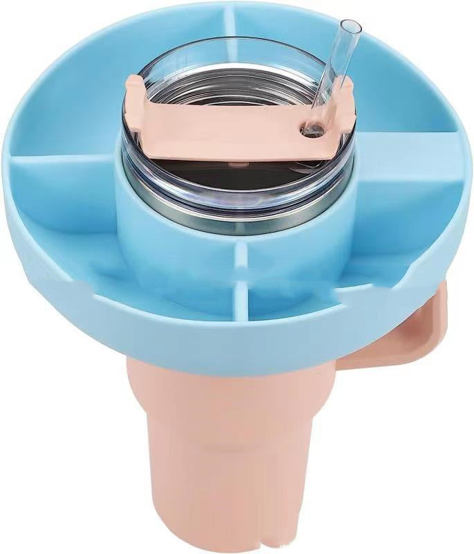 Silicone Snack Cup – 4-Compartment Reusable Food Tray