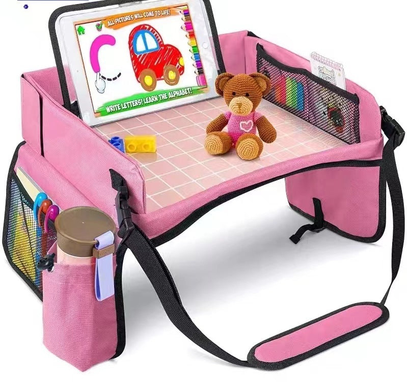 Portable Kids Car Tray – Travel Snack & Play Tray