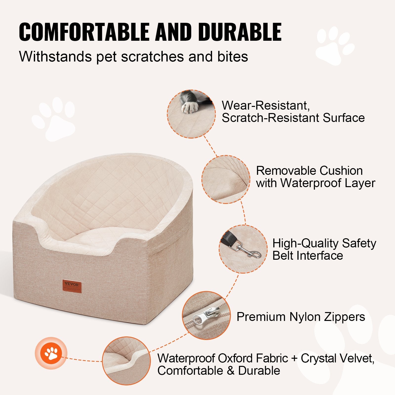 Small Medium Dog Car Seat – Booster Travel Safety