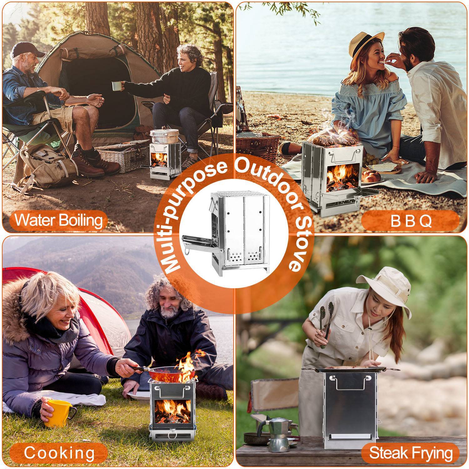 Compact Travel Stove – Perfect for Camping, Hiking & BBQ
