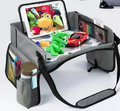 Portable Kids Car Tray – Travel Snack & Play Tray