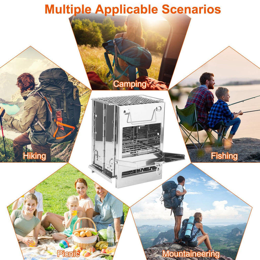 Compact Travel Stove – Perfect for Camping, Hiking & BBQ