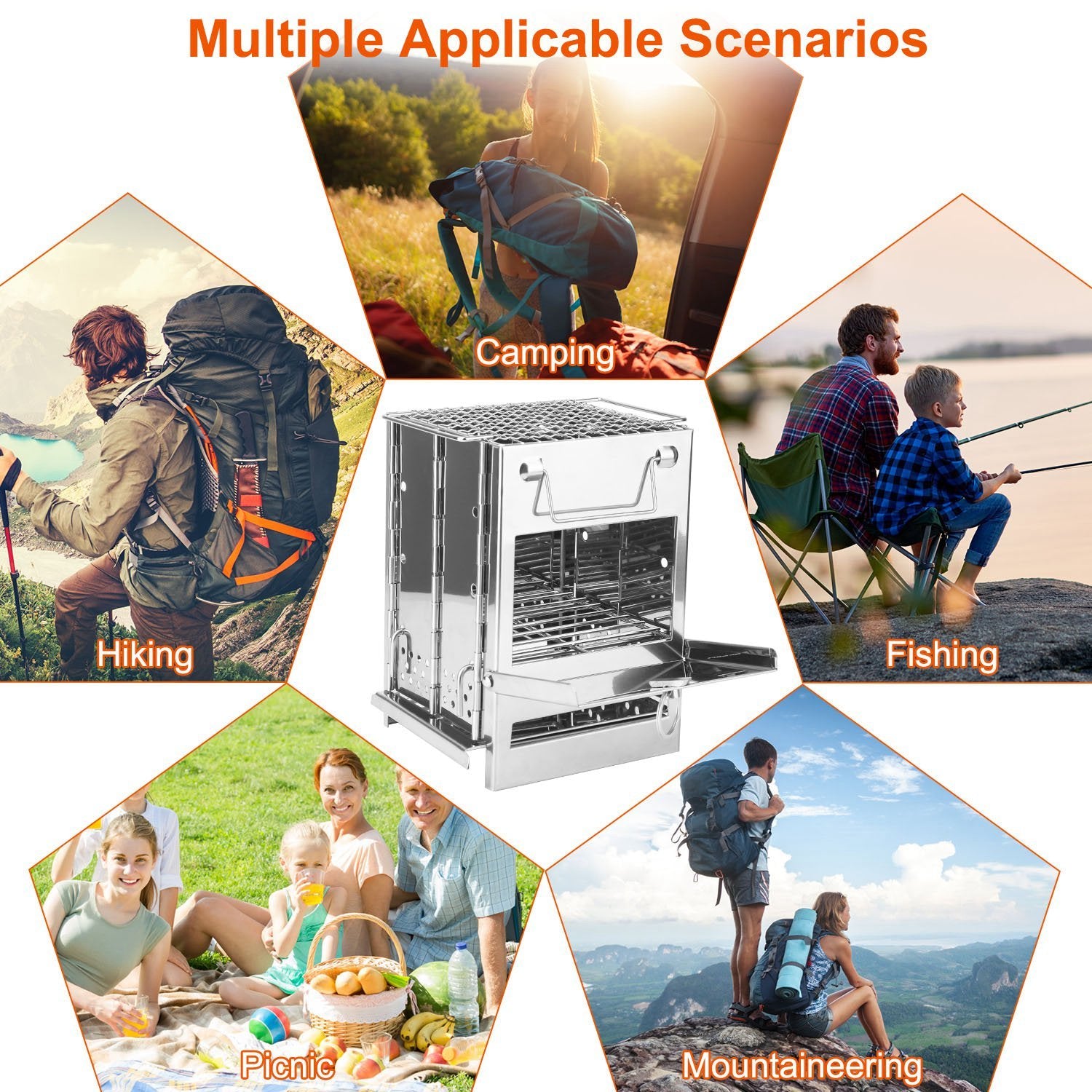 Compact Travel Stove – Perfect for Camping, Hiking & BBQ