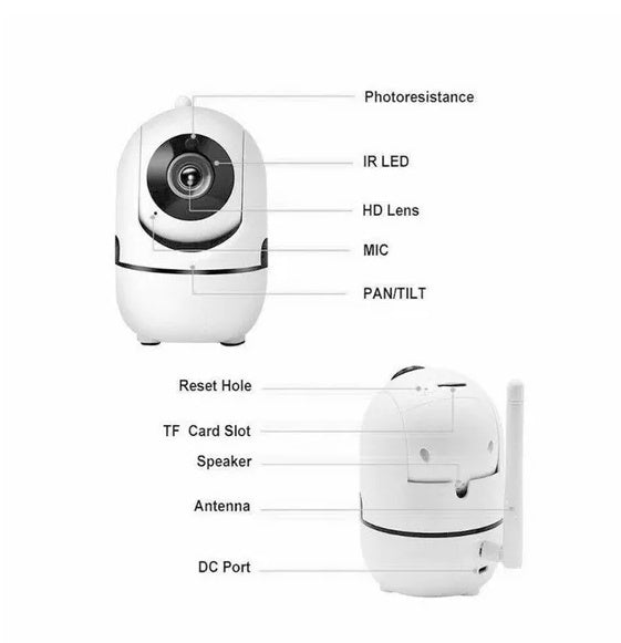 Portable Travel Baby Monitor – 1080P WiFi Pet Camera